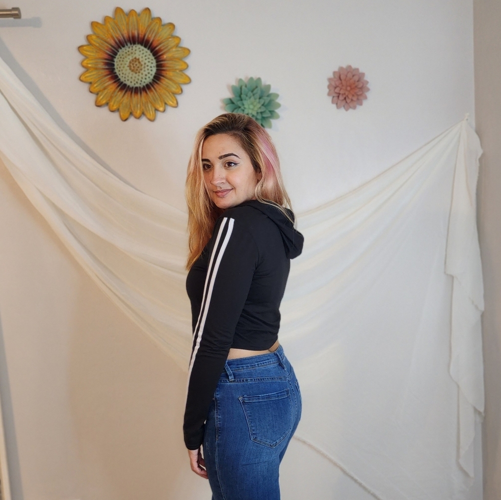 Crop top hoodie by Streetwear society